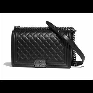 Boy Chanel Bag - Quilted Lambskin & Ruthenium